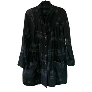 Babette Wool Lagenlook Style Jacket Black Size Large